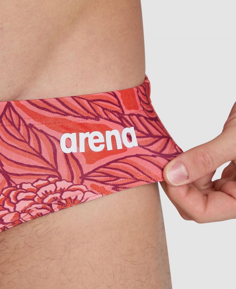 Slip de Bain Arena Hydrange Bouquet Rouge Homme | UAD-50987129