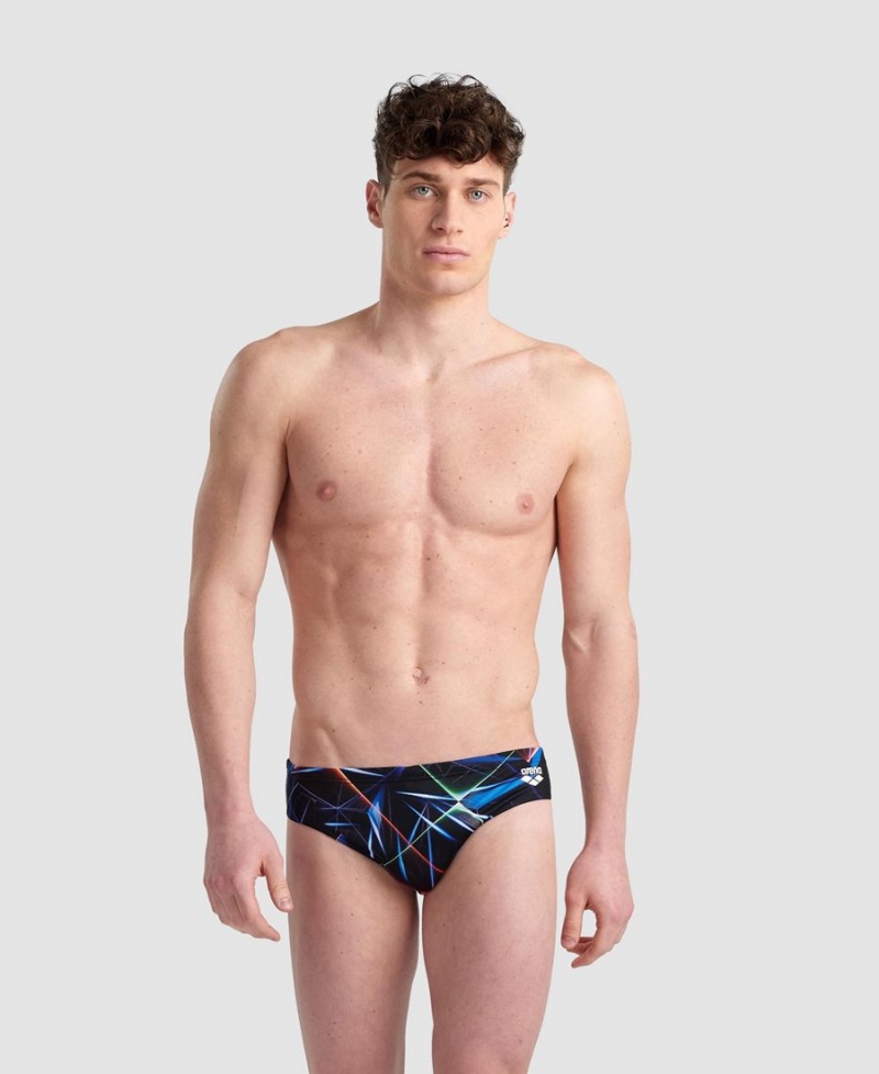 Slip de Bain Arena Allover Noir Multicolore Homme | LNO-09538497