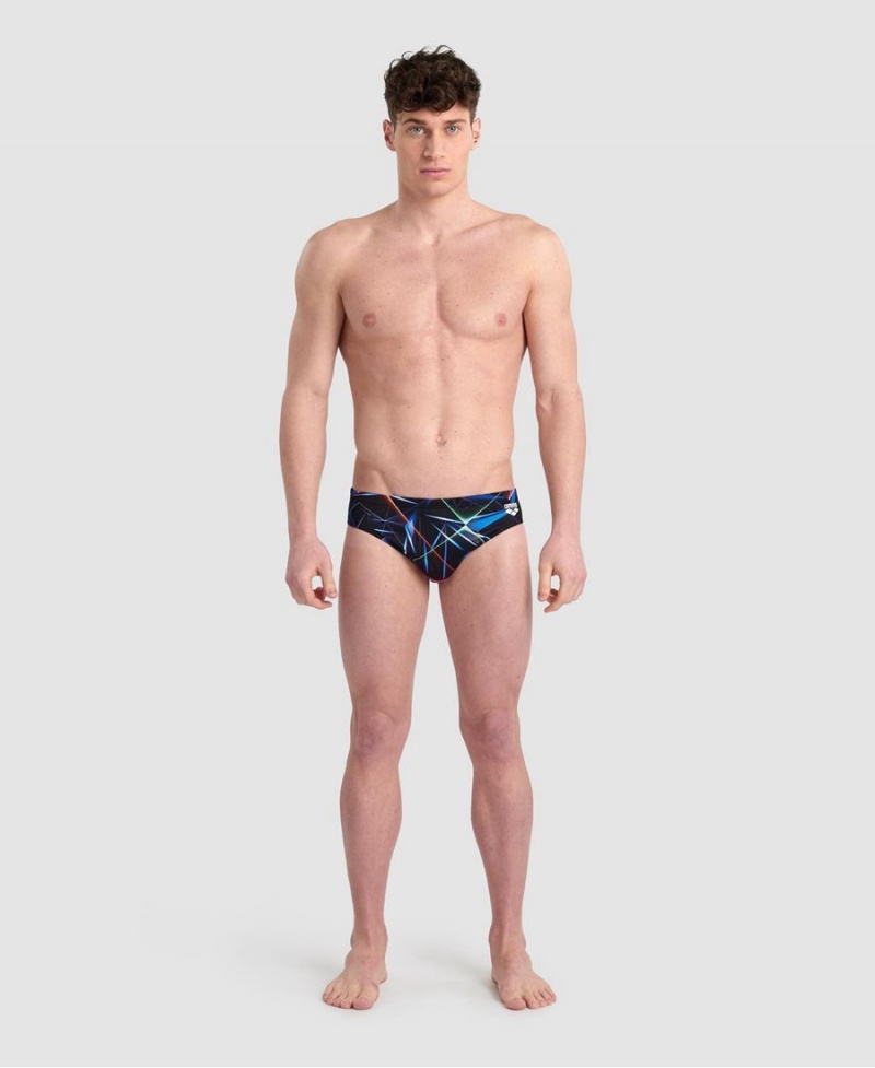 Slip de Bain Arena Allover Noir Multicolore Homme | LNO-09538497