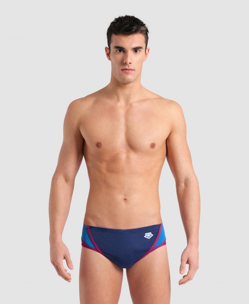 Slip de Bain Arena Icons Panels Bleu Marine Bleu Blanche Homme | PUL-68722487