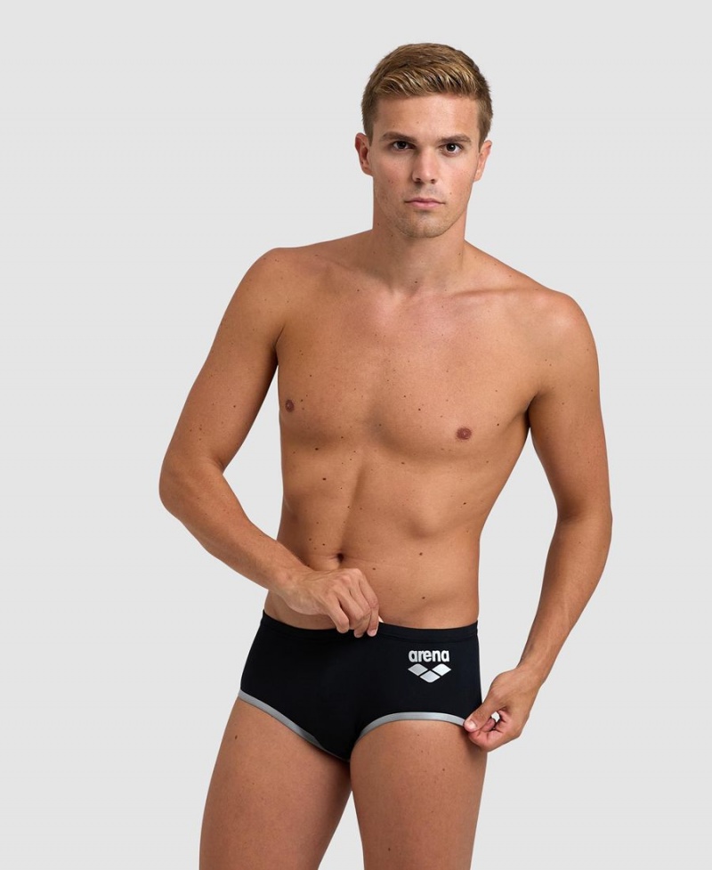 Slip de Bain Arena One Big Logo Noir Argent Homme | HLS-71489325