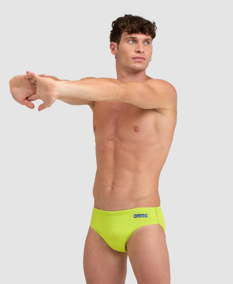 Slip de Bain Arena Team Solid Vert Bleu Homme | EQU-67286507