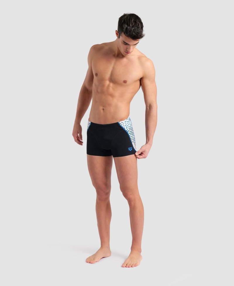 Slip de Bain Arena Planet D'eau Noir Multicolore Homme | EFH-42642526