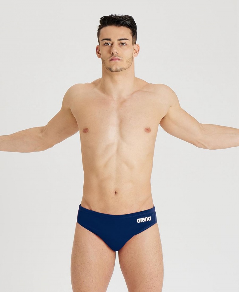 Slip de Bain Arena Team Solid D'eau Polo Bleu Marine Homme | TLC-20560584