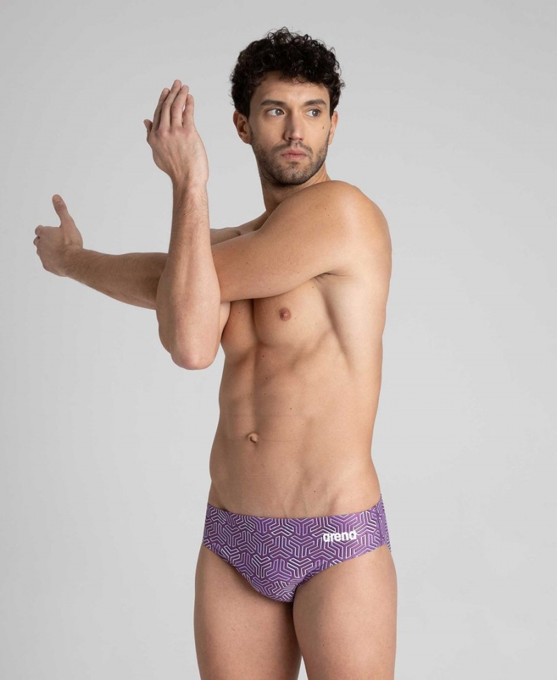 Slip de Bain Arena Kikko Violette Homme | DZR-01598271