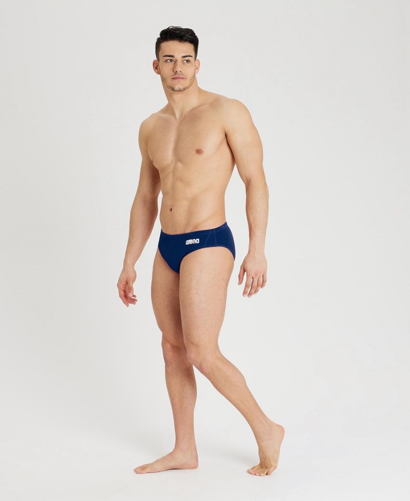 Slip de Bain Arena Team Solid D'eau Polo Bleu Marine Homme | TLC-20560584