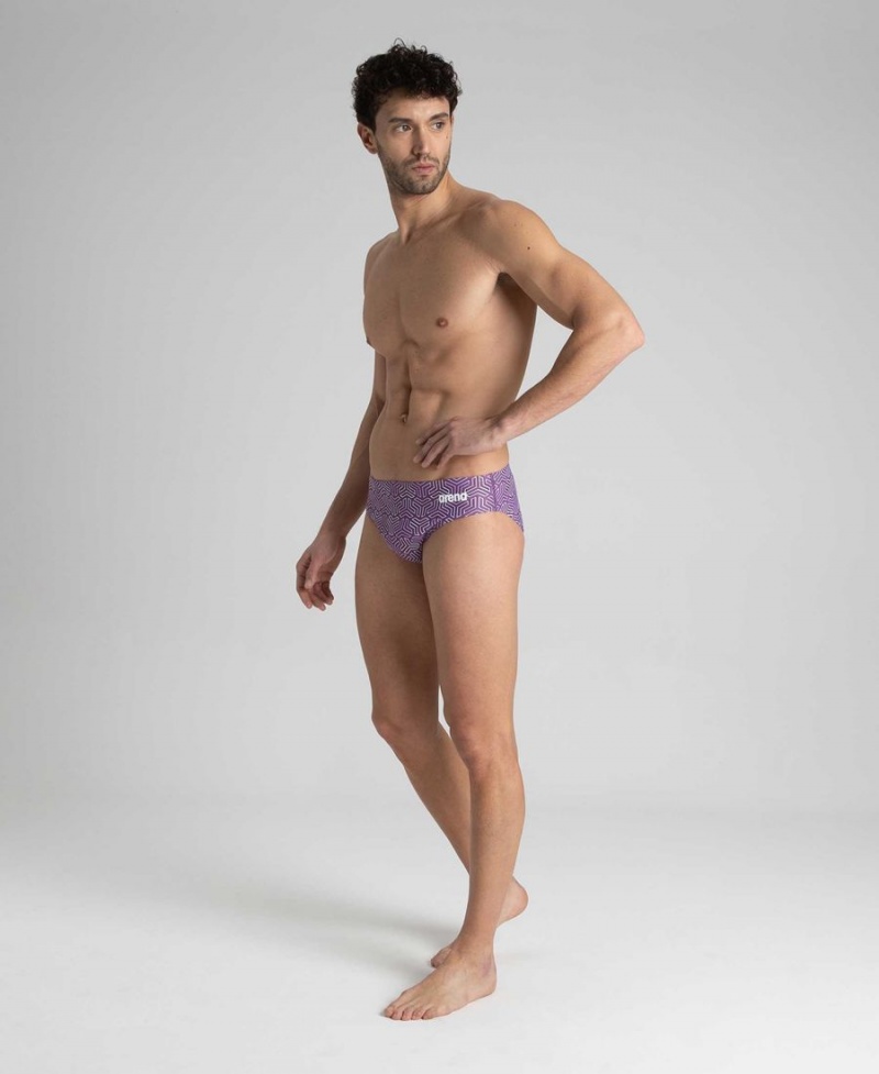 Slip de Bain Arena Kikko Violette Homme | DZR-01598271