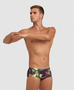 Slip de Bain Arena Hero Camo Low Taille Rouge Multicolore Homme | VDE-77707846