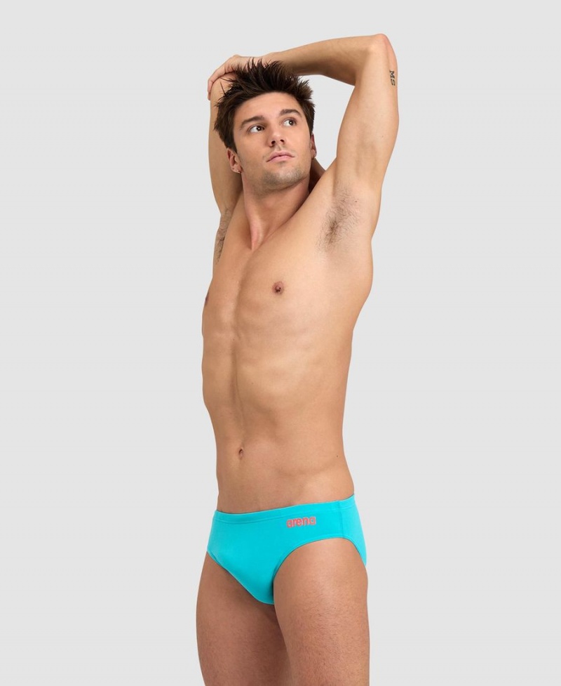 Slip de Bain Arena Team Solid Turquoise Homme | NMQ-26349788