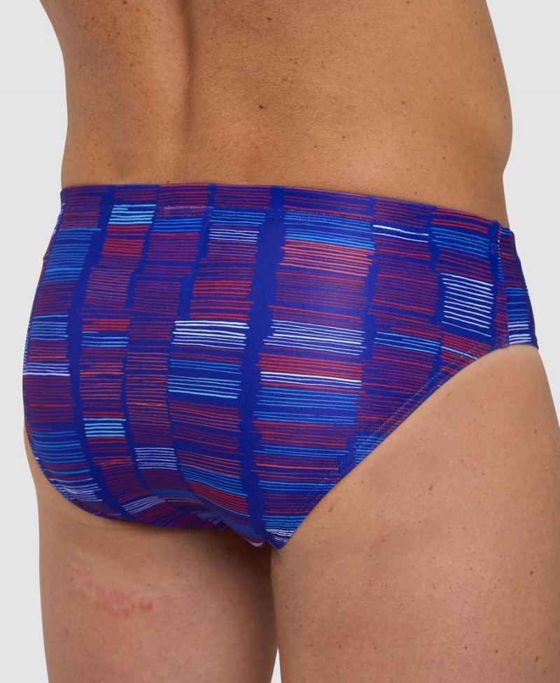 Slip de Bain Arena Slow Motion Bleu Multicolore Homme | TEZ-74244697