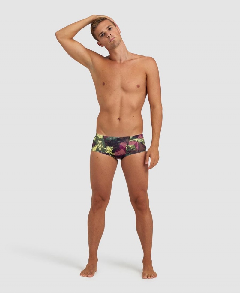 Slip de Bain Arena Hero Camo Low Taille Rouge Multicolore Homme | VDE-77707846