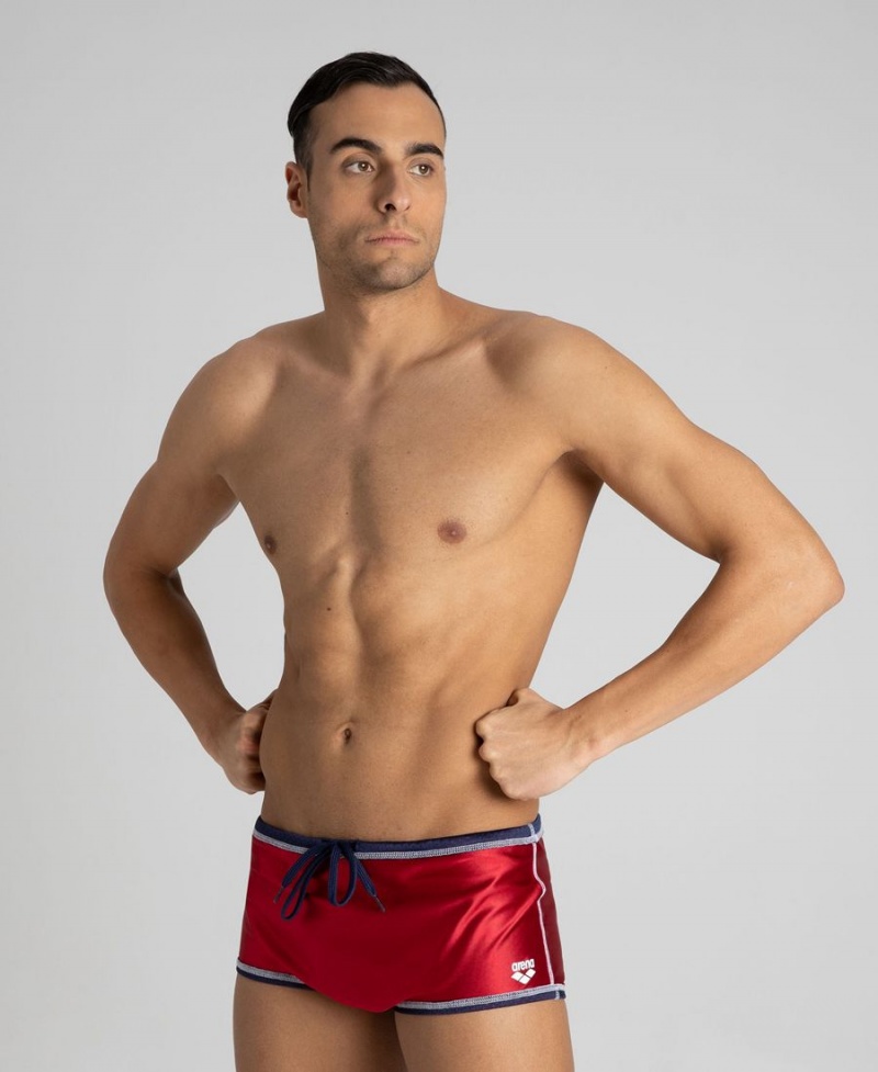 Slip de Bain Arena Reversible Drag Suit Bleu Marine Rouge Homme | IMS-45512806