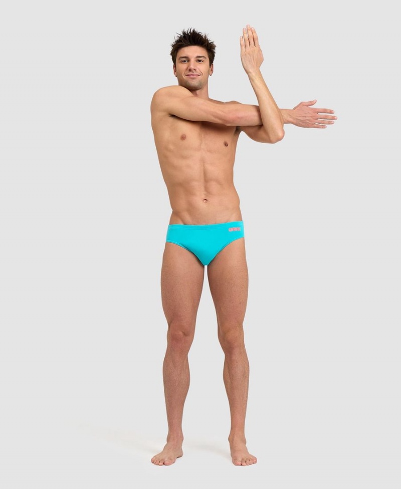 Slip de Bain Arena Team Solid Turquoise Homme | NMQ-26349788