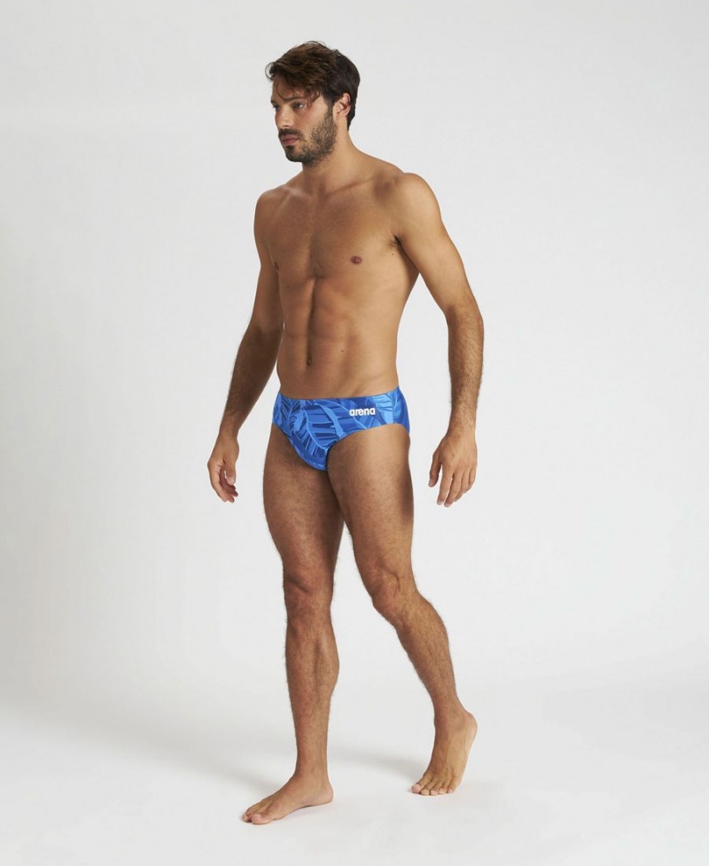 Slip de Bain Arena Tropicals Bleu Multicolore Homme | YNX-88036766