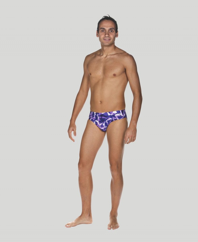 Slip de Bain Arena Shattered Glass Violette Homme | OUR-29831348