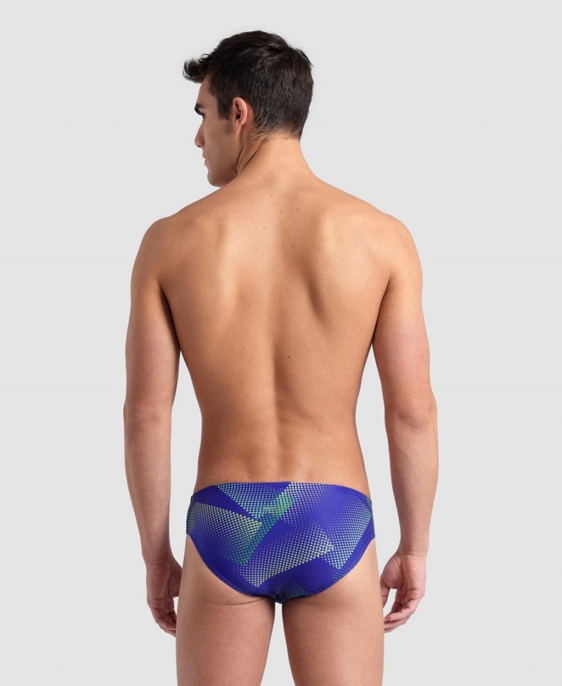 Slip de Bain Arena Halftone Bleu Vert Homme | MOZ-14827105