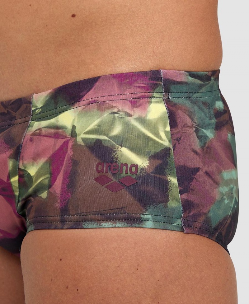 Slip de Bain Arena Hero Camo Low Taille Rouge Multicolore Homme | VDE-77707846