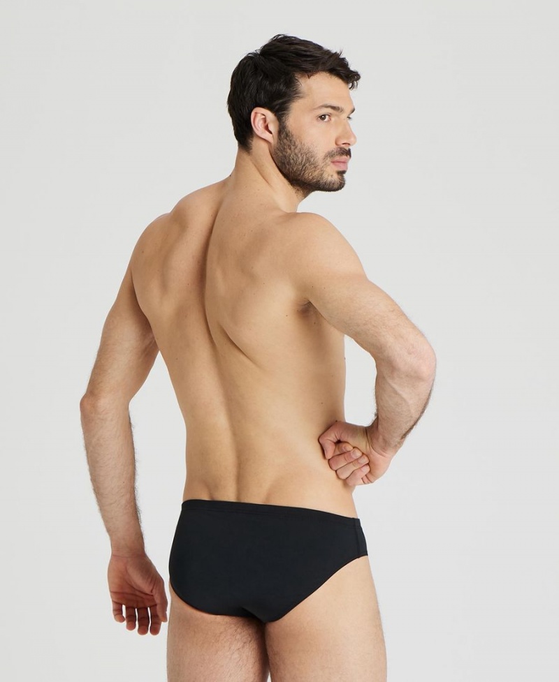 Slip de Bain Arena Team Solid Noir Blanche Homme | JGQ-68210340