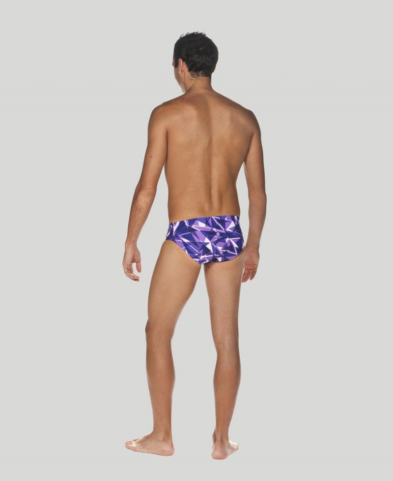 Slip de Bain Arena Shattered Glass Violette Homme | OUR-29831348