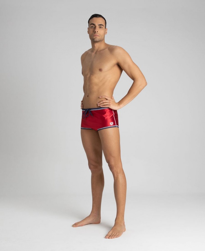 Slip de Bain Arena Reversible Drag Suit Bleu Marine Rouge Homme | IMS-45512806