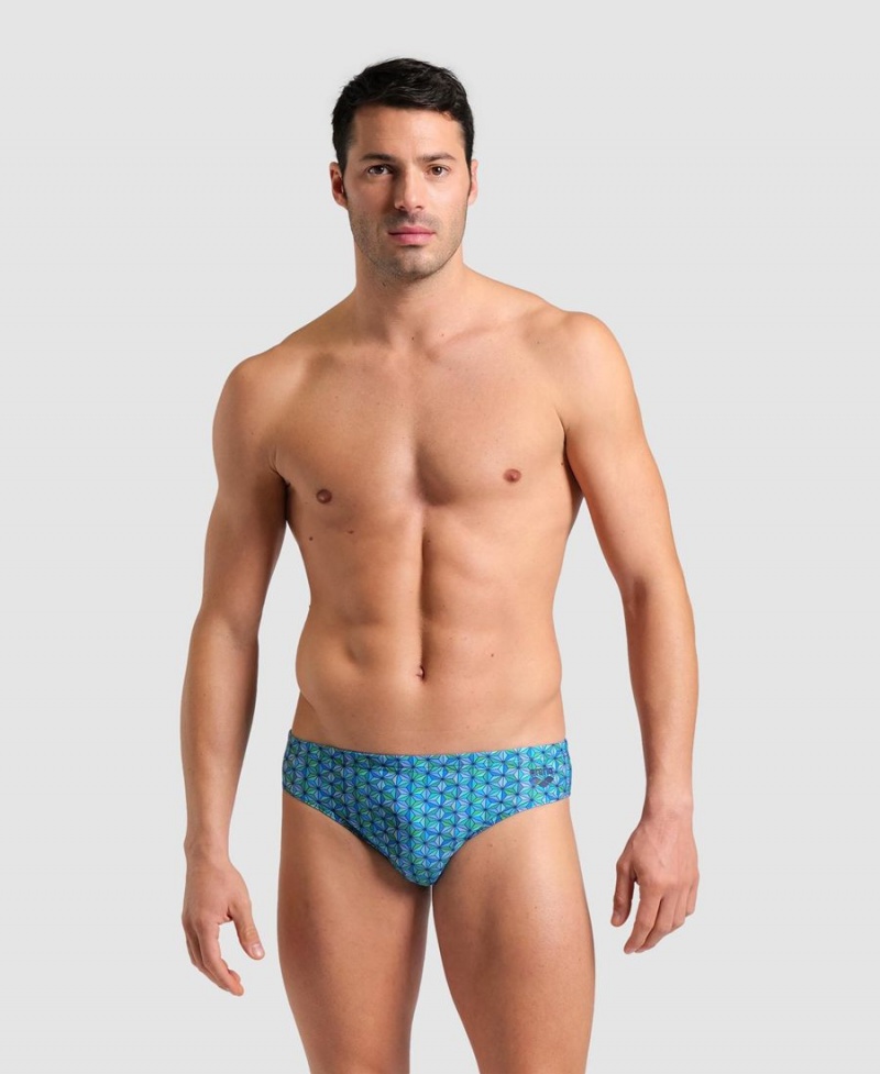 Slip de Bain Arena Starfish Turquoise Multicolore Homme | NZT-25903166