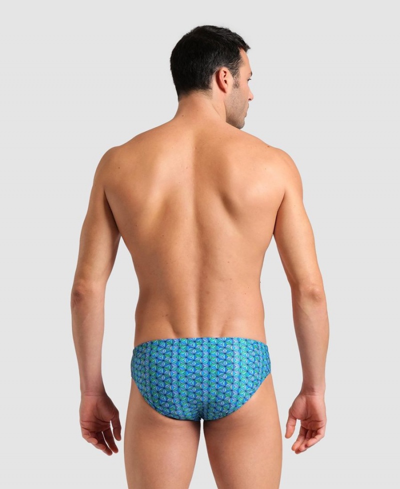 Slip de Bain Arena Starfish Turquoise Multicolore Homme | NZT-25903166