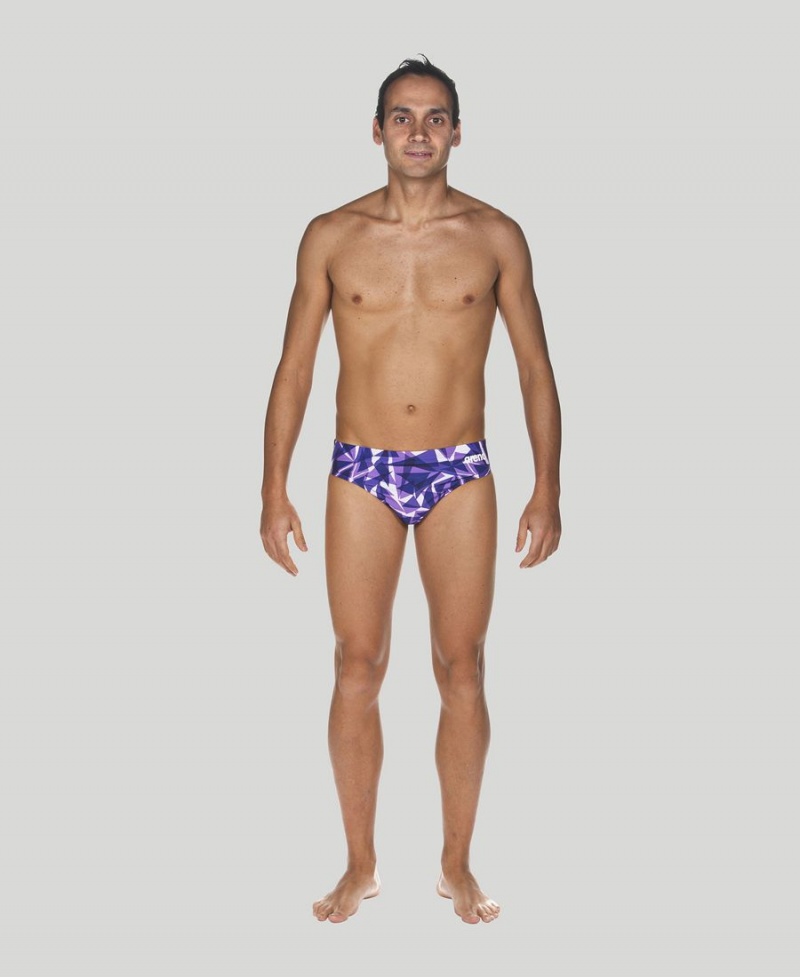 Slip de Bain Arena Shattered Glass Violette Homme | OUR-29831348