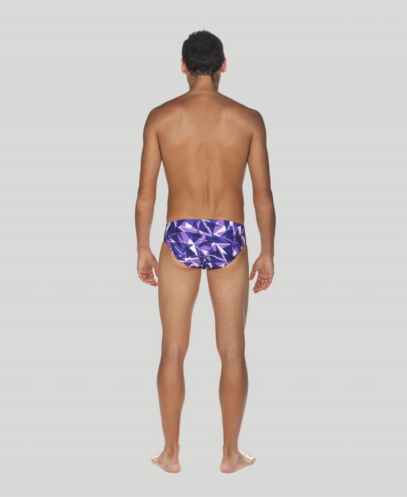 Slip de Bain Arena Shattered Glass Violette Homme | OUR-29831348