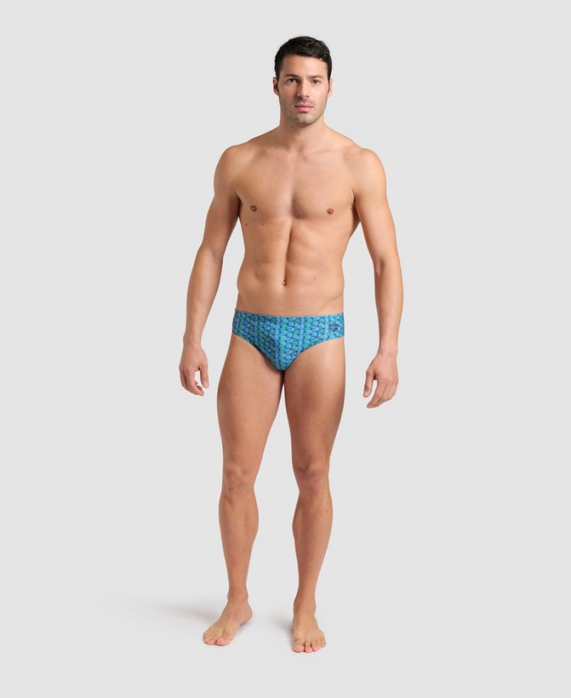 Slip de Bain Arena Starfish Turquoise Multicolore Homme | NZT-25903166