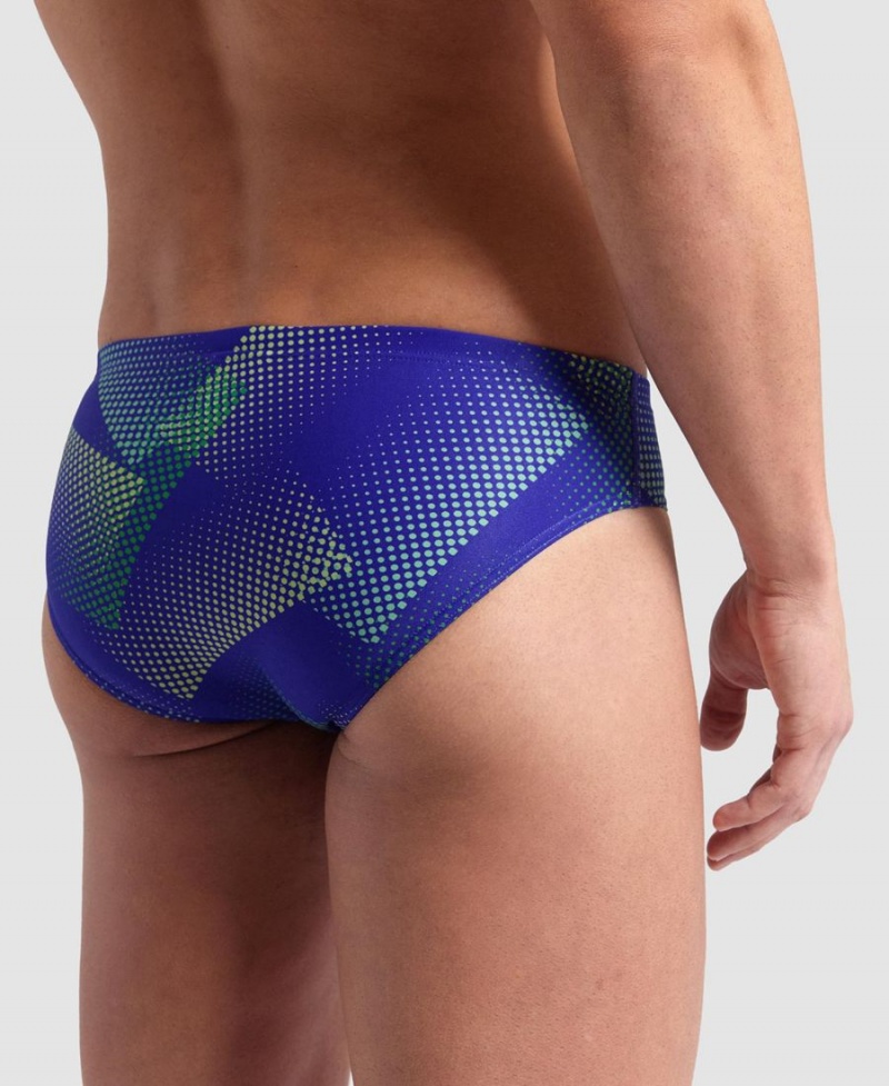 Slip de Bain Arena Halftone Bleu Vert Homme | MOZ-14827105