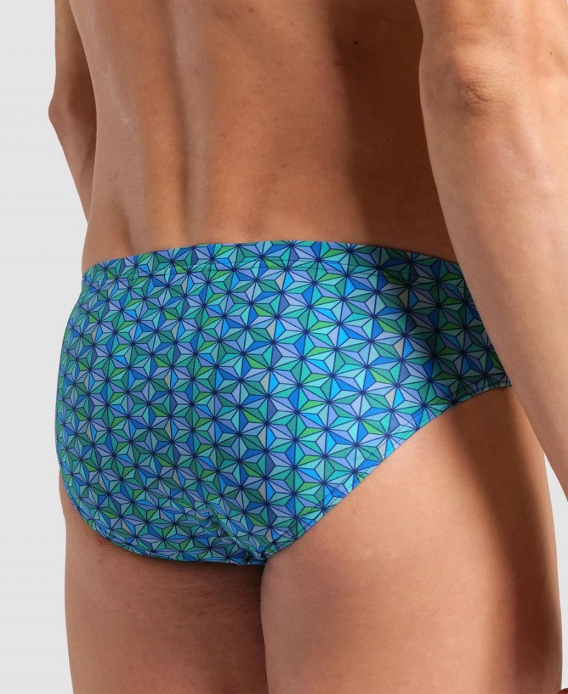 Slip de Bain Arena Starfish Turquoise Multicolore Homme | NZT-25903166