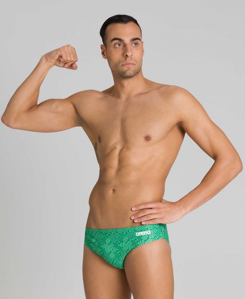 Slip de Bain Arena Kikko Vert Homme | UVX-87175576