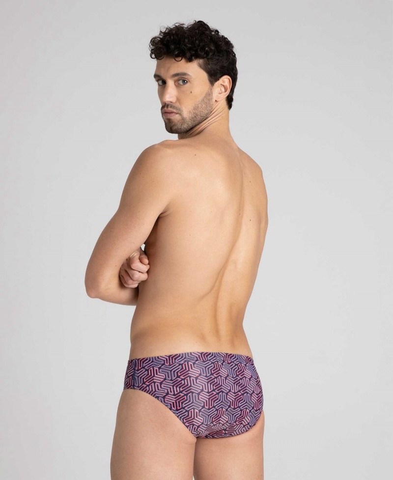 Slip de Bain Arena Kikko Bleu Marine Rouge Homme | RRX-54349432