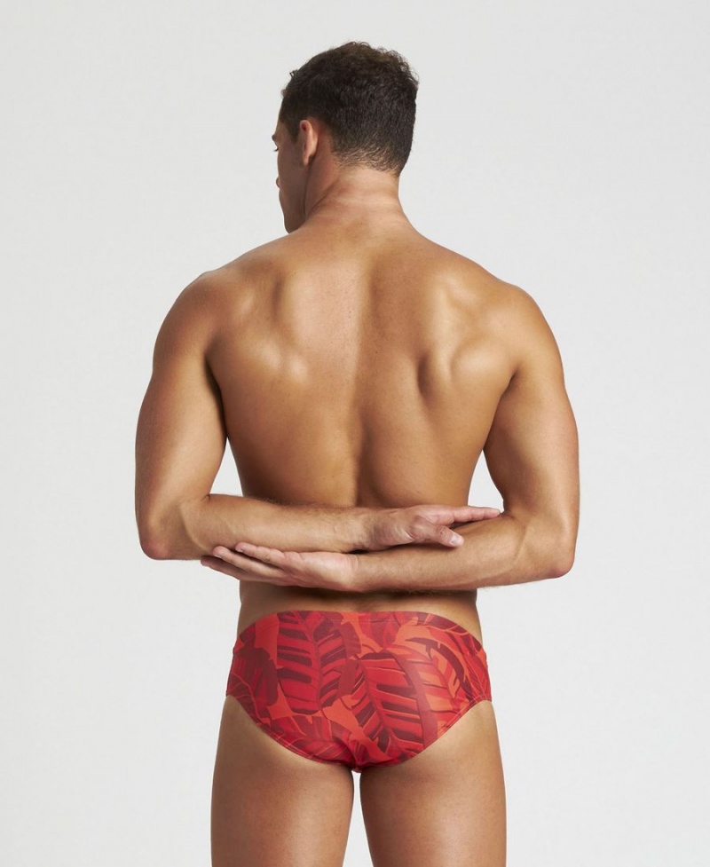 Slip de Bain Arena Tropicals Rouge Multicolore Homme | EIU-52377459