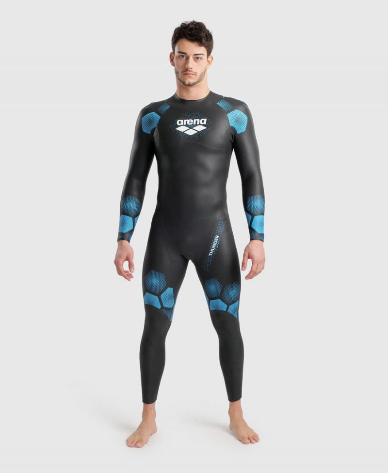 Combinaison Natation Arena Thunder Noir Bleu Homme | JVS-78519168