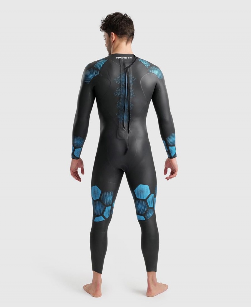 Combinaison Natation Arena Thunder Noir Bleu Homme | JVS-78519168