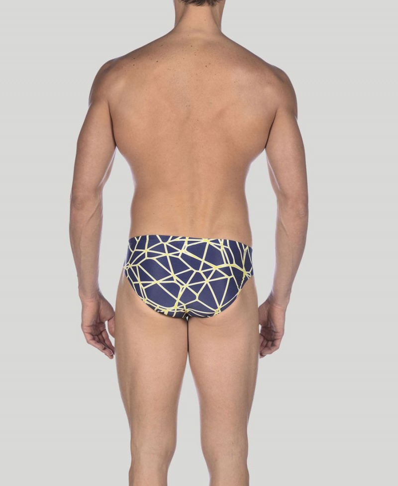 Slip de Bain Arena Carbonics Pro Bleu Marine Jaune Homme | EAM-64687902