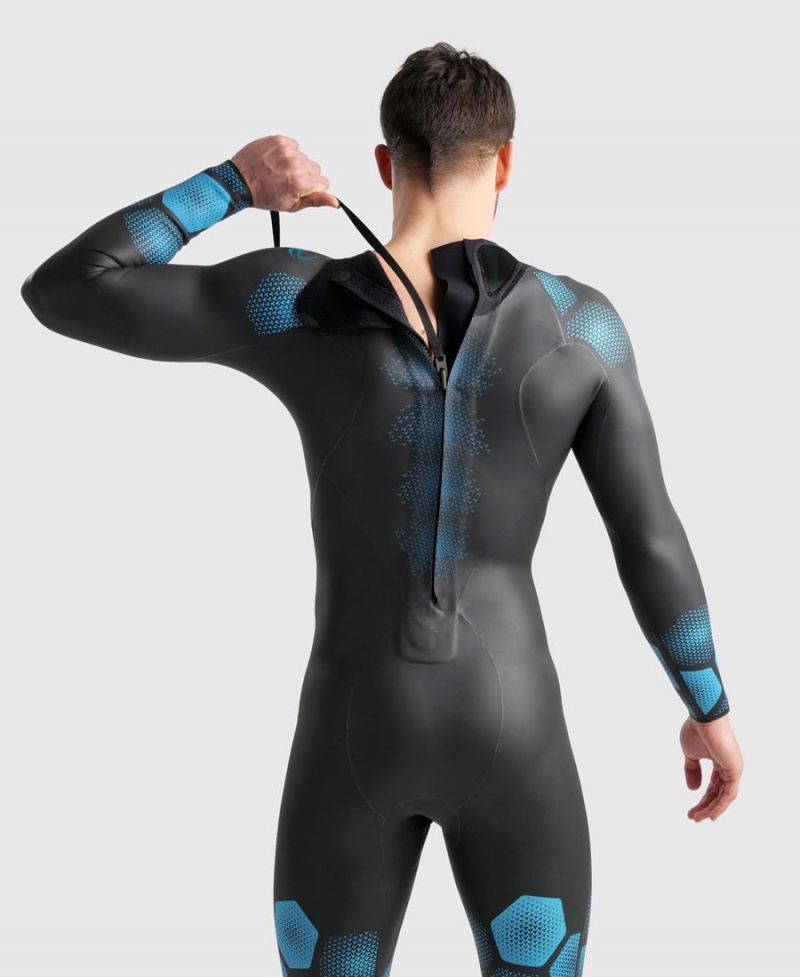 Combinaison Natation Arena Thunder Noir Bleu Homme | JVS-78519168