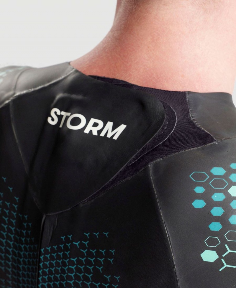 Combinaison Natation Arena Powerskin Storm Noir Bleu Homme | QKS-61486825