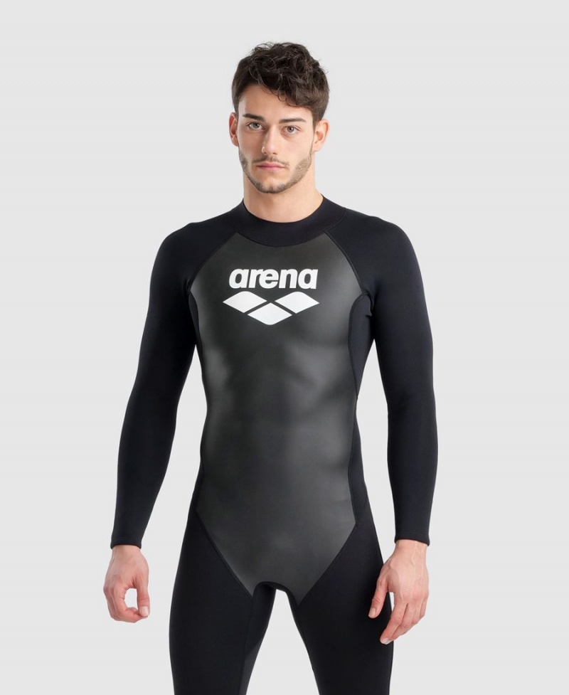 Combinaison Natation Arena Explorer Full Noir Blanche Homme | FZH-74962509