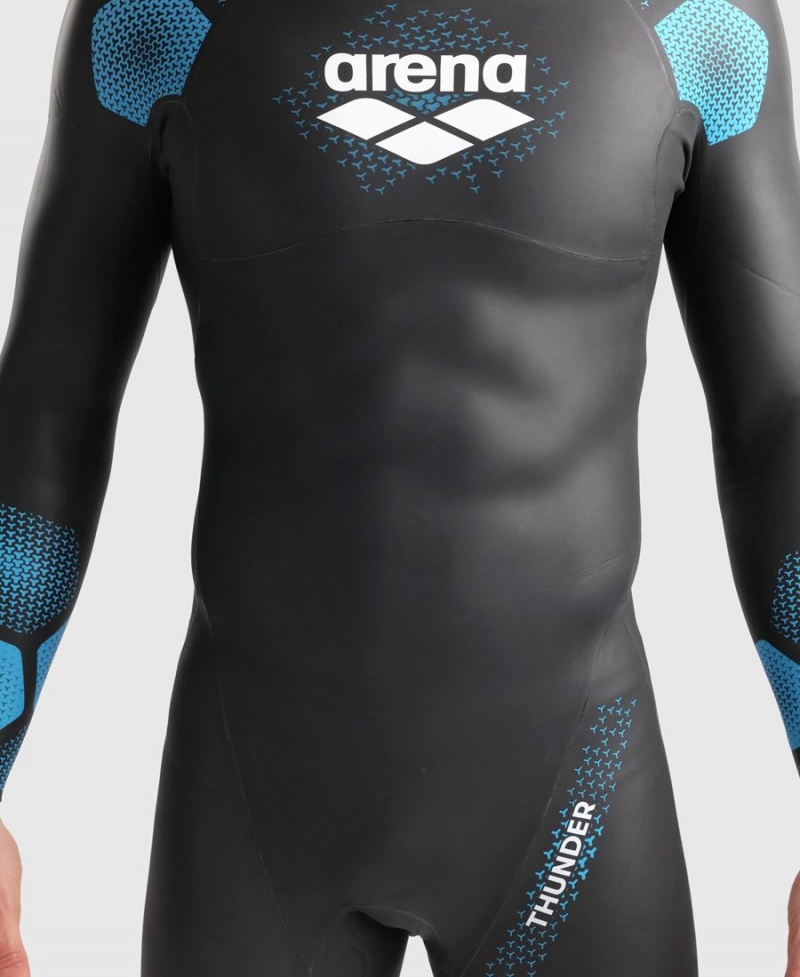 Combinaison Natation Arena Thunder Noir Bleu Homme | JVS-78519168