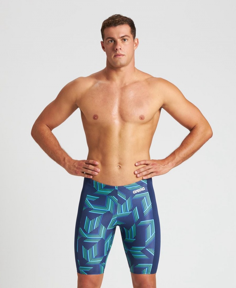 Jammer Arena Puzzled Bleu Marine Vert Multicolore Homme | YJS-07214798