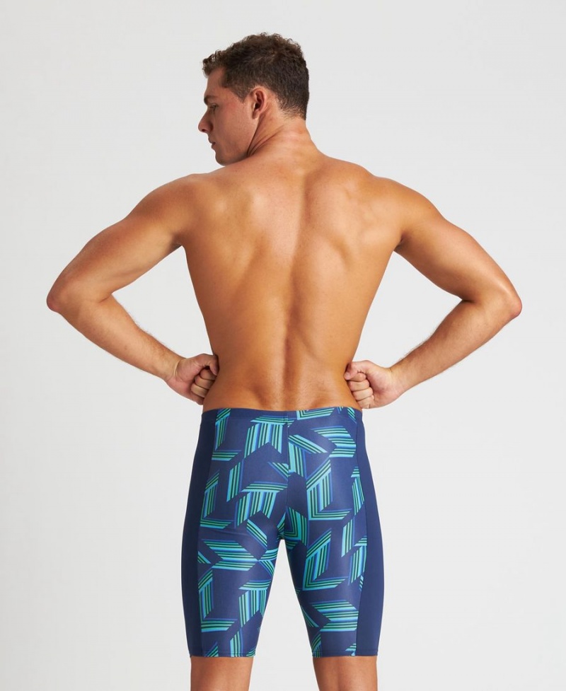 Jammer Arena Puzzled Bleu Marine Vert Multicolore Homme | YJS-07214798