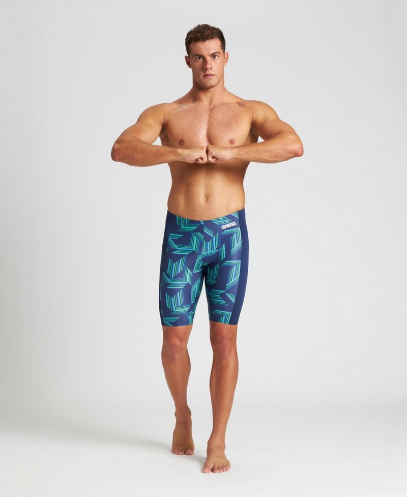 Jammer Arena Puzzled Bleu Marine Vert Multicolore Homme | YJS-07214798