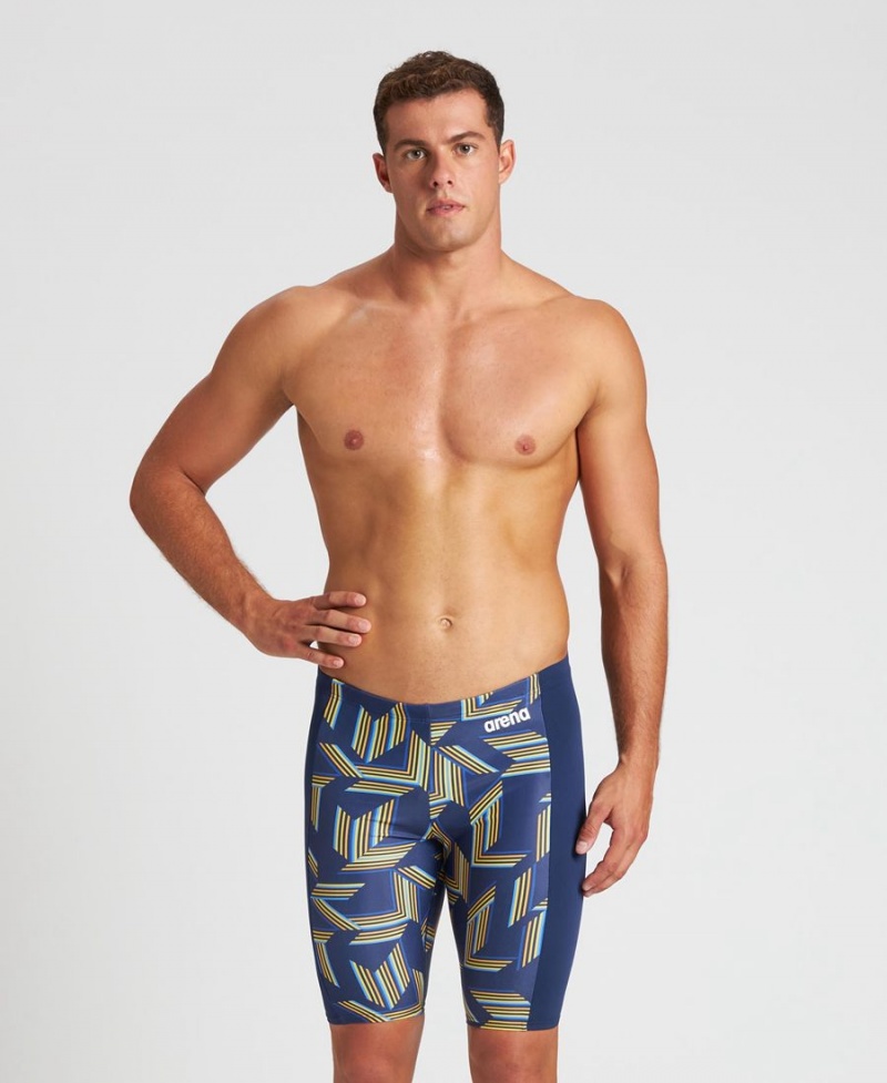 Jammer Arena Puzzled Bleu Marine Jaune Multicolore Homme | HMP-43549003