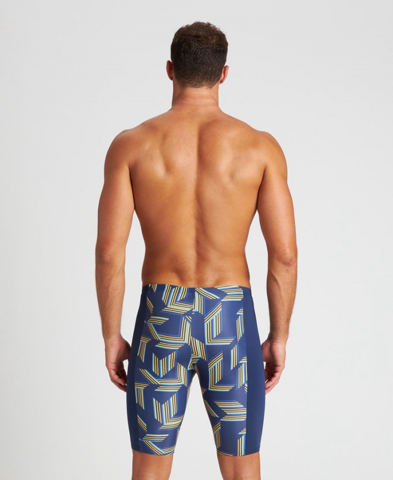 Jammer Arena Puzzled Bleu Marine Jaune Multicolore Homme | HMP-43549003