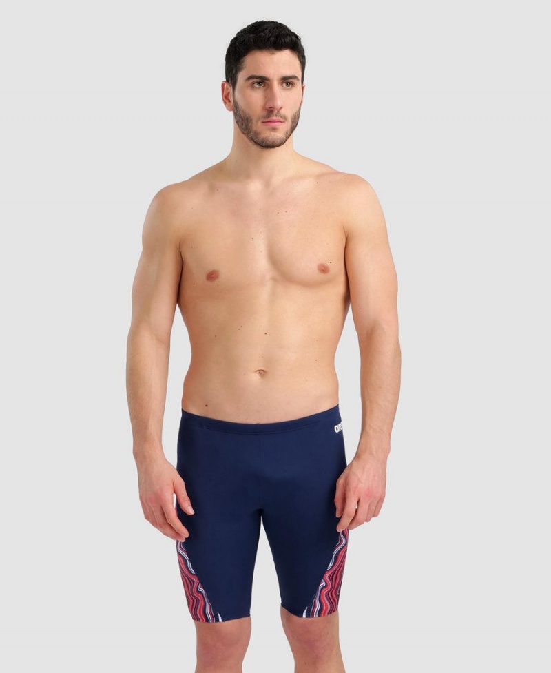 Jammer Arena Marbled Bleu Marine Rouge Multicolore Homme | USA-29470700