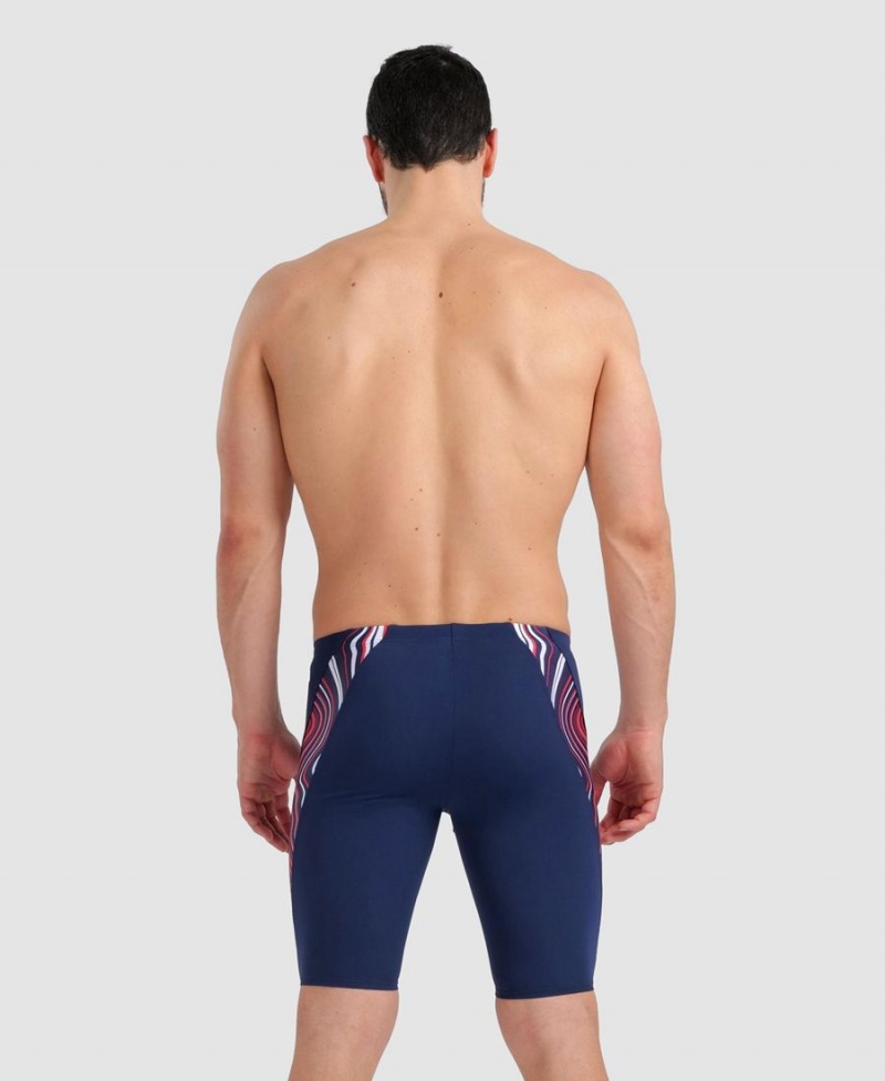 Jammer Arena Marbled Bleu Marine Rouge Multicolore Homme | USA-29470700