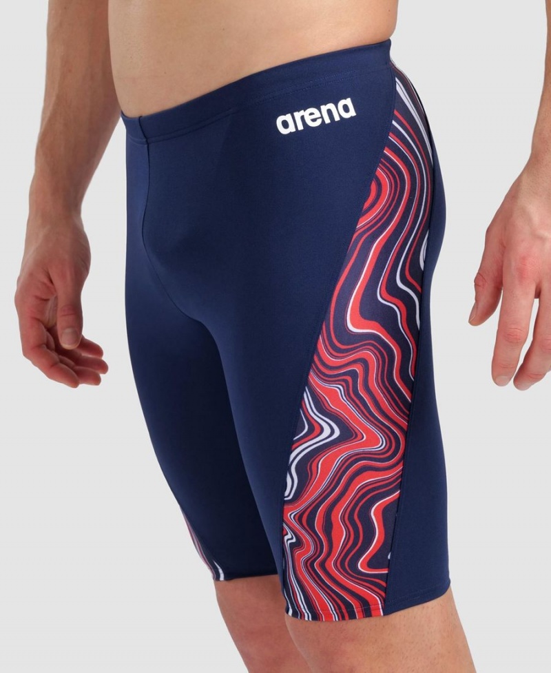 Jammer Arena Marbled Bleu Marine Rouge Multicolore Homme | USA-29470700