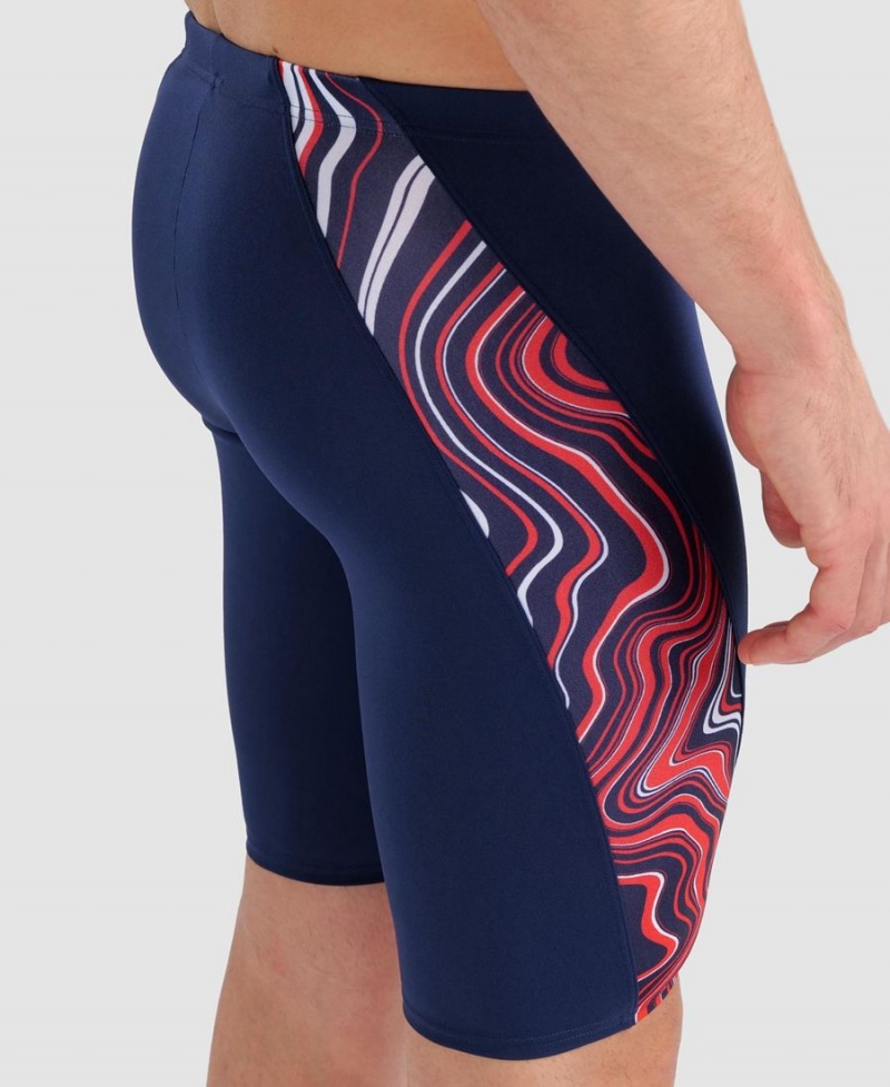 Jammer Arena Marbled Bleu Marine Rouge Multicolore Homme | USA-29470700